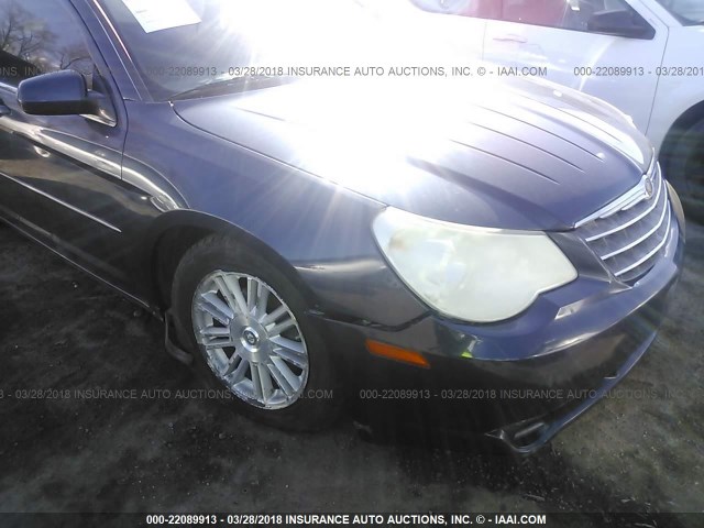 1C3LC56K37N533875 - 2007 CHRYSLER SEBRING TOURING Dark Blue photo 6