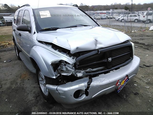 1D4HD48N05F621549 - 2005 DODGE DURANGO SLT SILVER photo 6