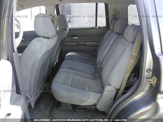 1D4HD48N94F211878 - 2004 DODGE DURANGO SLT GRAY photo 8