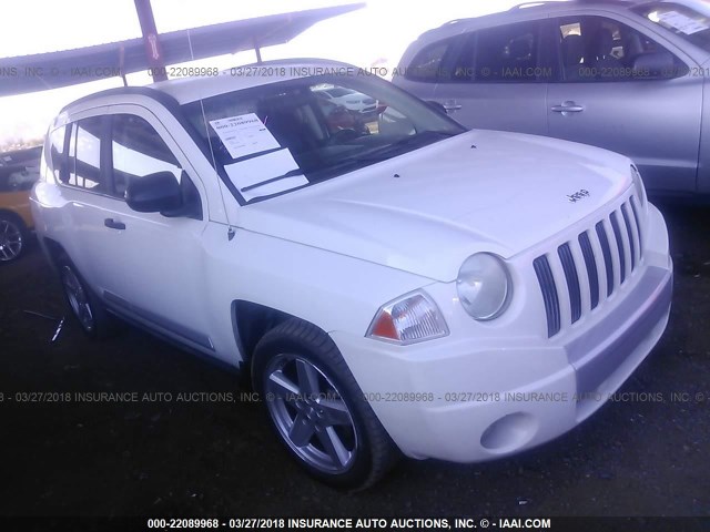 1J8FT57W97D222850 - 2007 JEEP COMPASS LIMITED WHITE photo 1