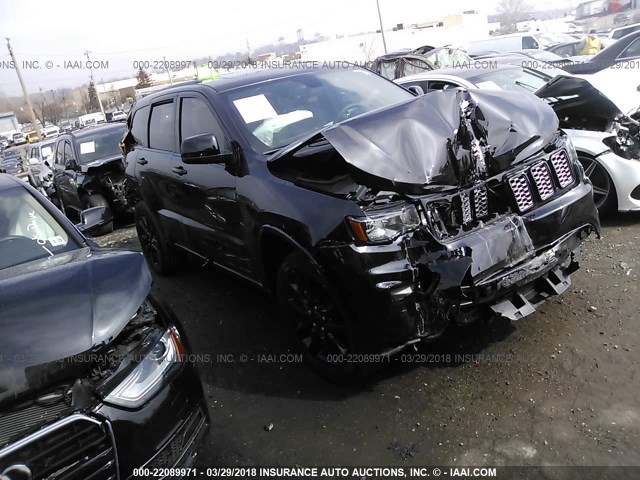 1C4RJFAG4HC767346 - 2017 JEEP GRAND CHEROKEE LAREDO BLACK photo 1