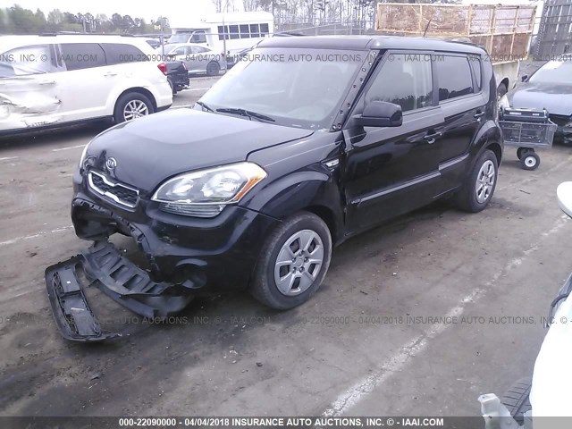 KNDJT2A51C7745546 - 2012 KIA SOUL BLACK photo 2