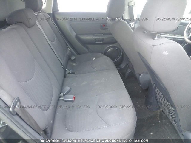 KNDJT2A51C7745546 - 2012 KIA SOUL BLACK photo 8