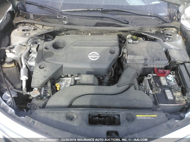 1N4AL3AP7FN305876 - 2015 NISSAN ALTIMA 2.5/S/SV/SL SILVER photo 10