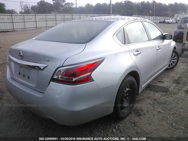 1N4AL3AP7FN305876 - 2015 NISSAN ALTIMA 2.5/S/SV/SL SILVER photo 4