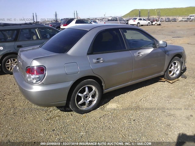 JF1GD67606H509862 - 2006 SUBARU IMPREZA 2.5I SILVER photo 4