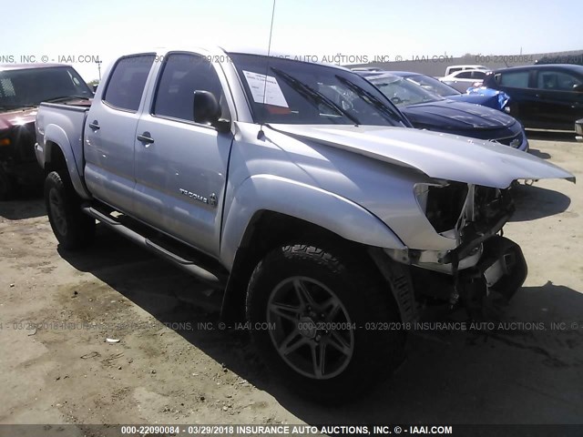 5TFJX4GN2DX018313 - 2013 TOYOTA TACOMA DOUBLE CAB ვერცხლისფერი ფოტო 1