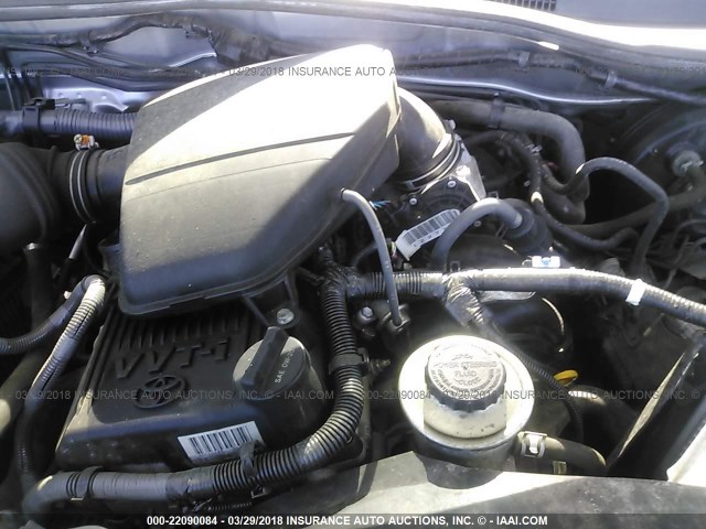5TFJX4GN2DX018313 - 2013 TOYOTA TACOMA DOUBLE CAB ვერცხლისფერი ფოტო 10