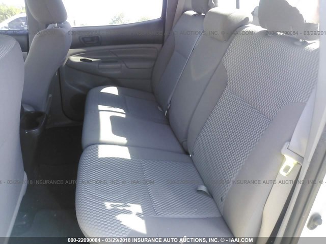 5TFJX4GN2DX018313 - 2013 TOYOTA TACOMA DOUBLE CAB ვერცხლისფერი ფოტო 8