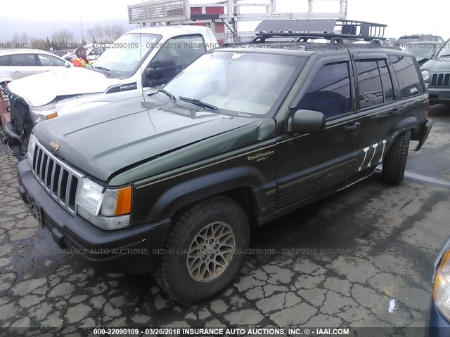 1J4GZ78S8SC517853 - 1995 JEEP GRAND CHEROKEE LIMITED/ORVIS GREEN photo 2