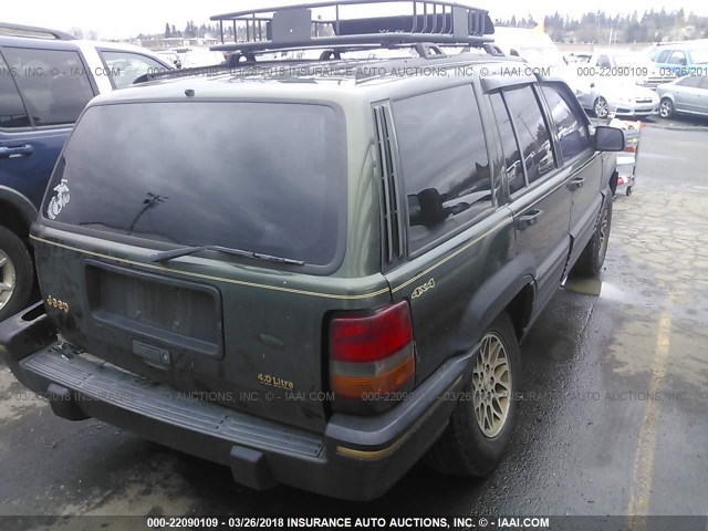 1J4GZ78S8SC517853 - 1995 JEEP GRAND CHEROKEE LIMITED/ORVIS GREEN photo 4