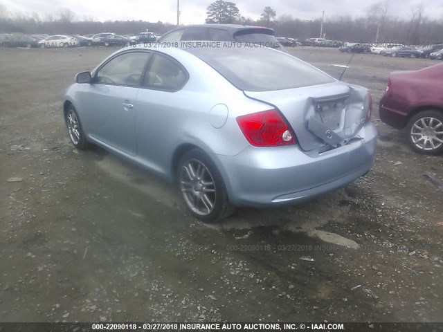 JTKDE177860131982 - 2006 TOYOTA SCION TC 浅蓝色 照片 3