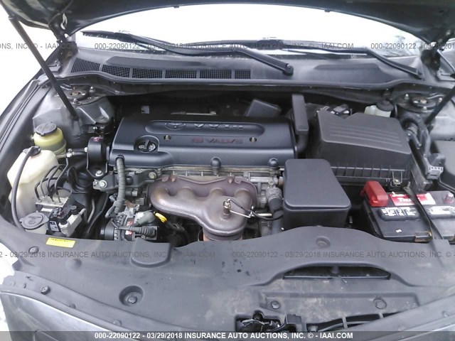 4T1BE46K58U250988 - 2008 TOYOTA CAMRY CE/LE/XLE/SE GRAY photo 10