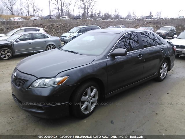 4T1BE46K58U250988 - 2008 TOYOTA CAMRY CE/LE/XLE/SE GRAY photo 2
