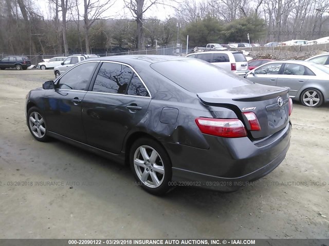 4T1BE46K58U250988 - 2008 TOYOTA CAMRY CE/LE/XLE/SE GRAY photo 3
