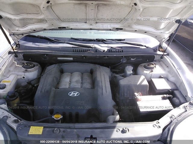 KM8SC73D65U987237 - 2005 HYUNDAI SANTA FE GLS/LX SILVER photo 10