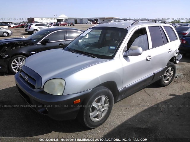 KM8SC73D65U987237 - 2005 HYUNDAI SANTA FE GLS/LX SILVER photo 2