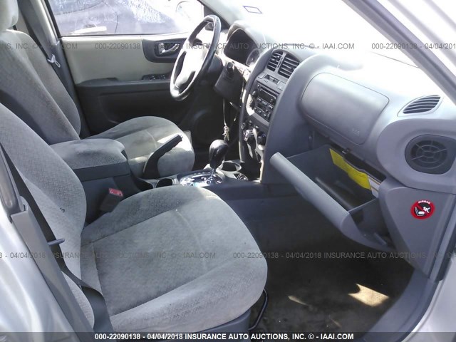 KM8SC73D65U987237 - 2005 HYUNDAI SANTA FE GLS/LX SILVER photo 5