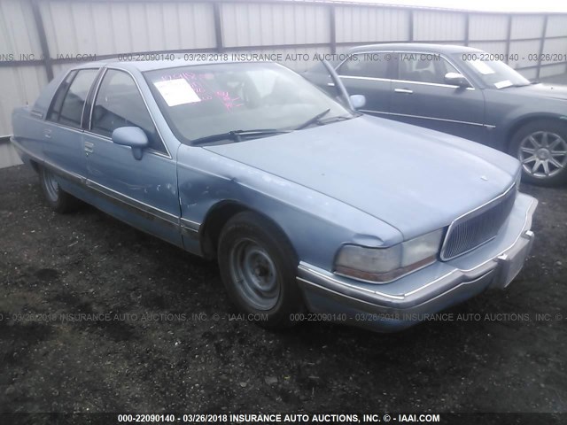 1G4BN5378NR420846 - 1992 BUICK ROADMASTER Light Blue photo 1