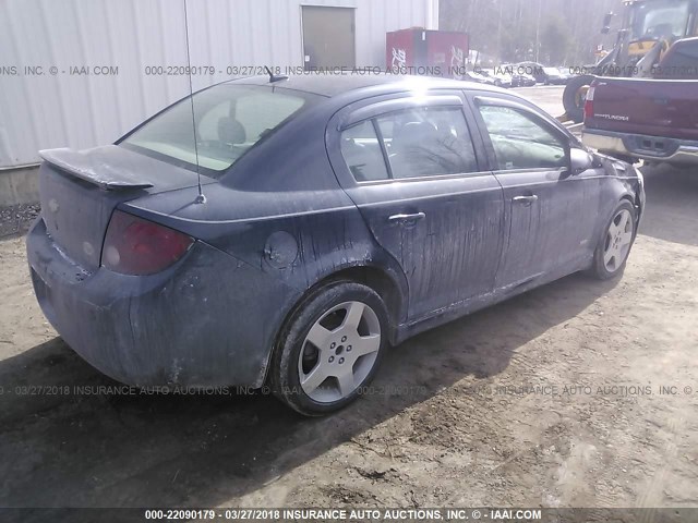 1G1AM58B567690123 - 2006 CHEVROLET COBALT SS BLACK photo 4