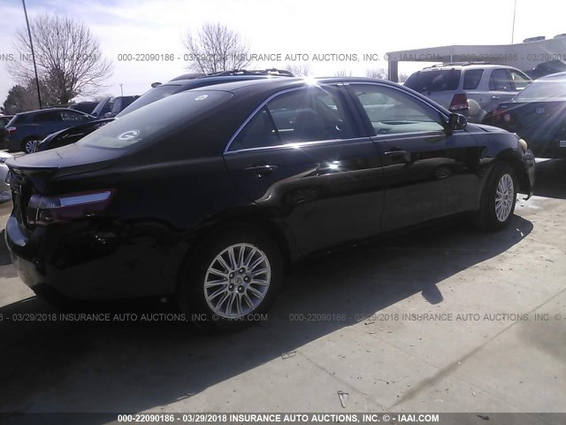 4T1BE46K07U038093 - 2007 TOYOTA CAMRY NEW GENERAT CE/LE/XLE/SE BLACK photo 4