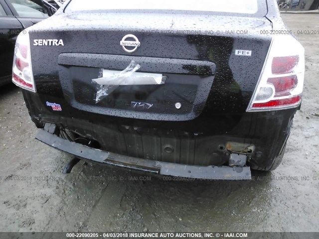 3N1AB61E99L658379 - 2009 NISSAN SENTRA 2.0/2.0S/2.0SL BLACK photo 6