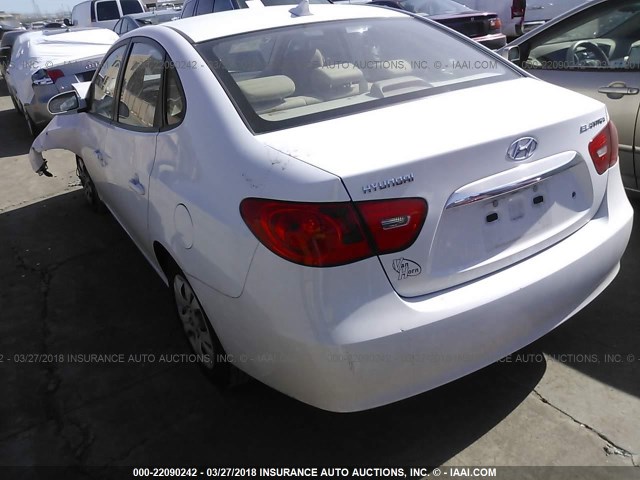 KMHDU4AD9AU881009 - 2010 HYUNDAI ELANTRA BLUE/GLS/SE WHITE photo 3