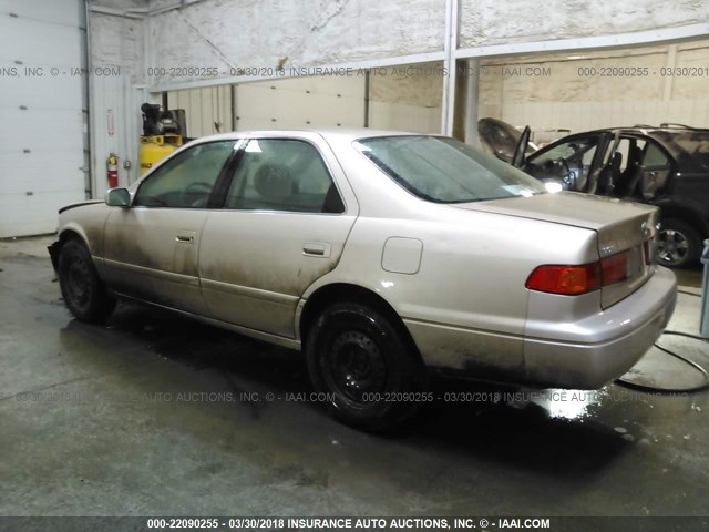 JT2BF22K5Y0239095 - 2000 TOYOTA CAMRY CE/LE/XLE GOLD photo 3