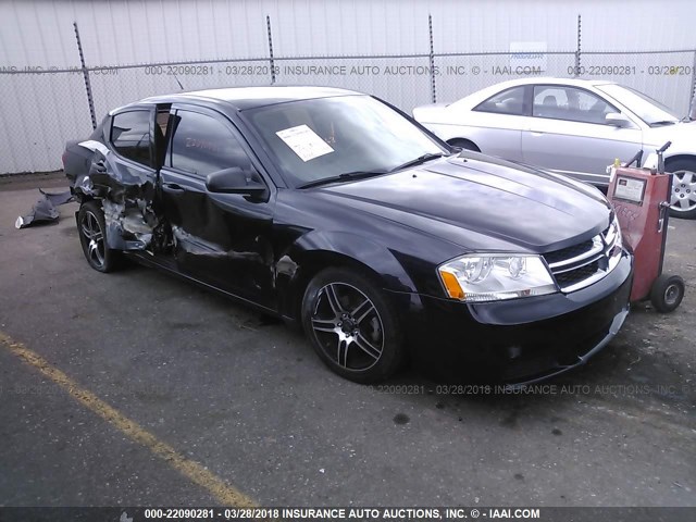 1B3BD4FB7BN525125 - 2011 DODGE AVENGER EXPRESS BLACK photo 1