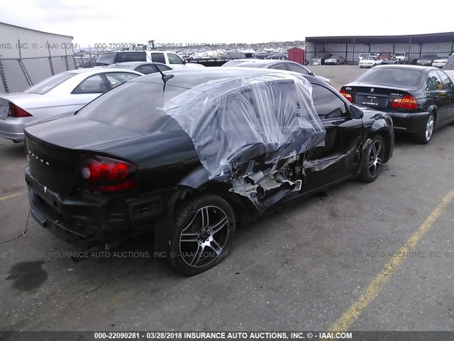 1B3BD4FB7BN525125 - 2011 DODGE AVENGER EXPRESS 黑色 照片 4