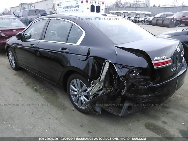 1HGCP2F80CA091398 - 2012 HONDA ACCORD EXL BLACK photo 3