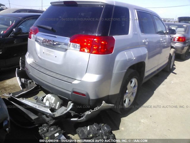 2GKALMEK4F6329642 - 2015 GMC TERRAIN SLE SILVER photo 4