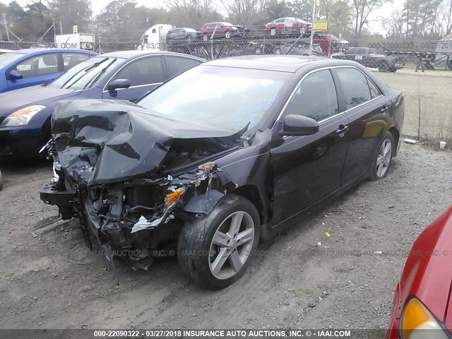 4T1BF1FK7EU343213 - 2014 TOYOTA CAMRY L/SE/LE/XLE BLACK photo 2