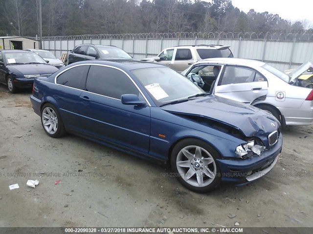 WBABN534X1JU23151 - 2001 BMW 330 CI BLUE photo 1
