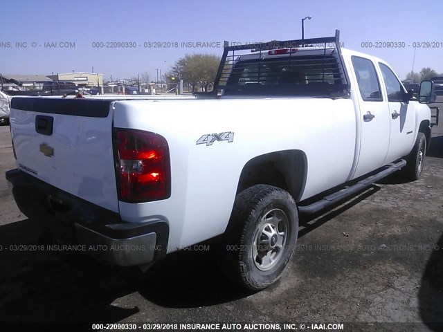 1GC1KVCG1EF163782 - 2014 CHEVROLET SILVERADO K2500 HEAVY DUTY WHITE photo 4