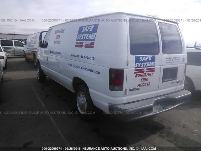 1FTNE14L17DA74354 - 2007 FORD ECONOLINE E150 VAN WHITE photo 3