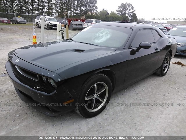 2B3CJ4DV6AH189937 - 2010 DODGE CHALLENGER SE BLACK photo 2