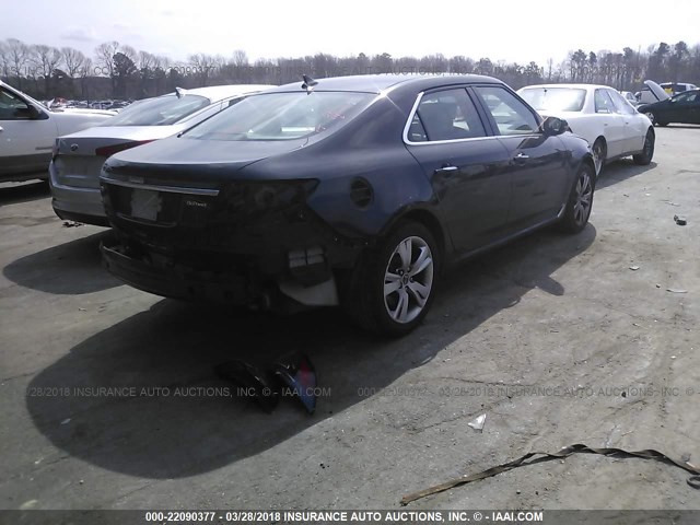 YS3GN4AR6B4000996 - 2011 SAAB 9-5 TURBO BLACK photo 4