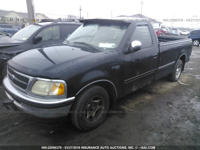 2FTDF1727VCA95184 - 1997 FORD F150 BLACK photo 2