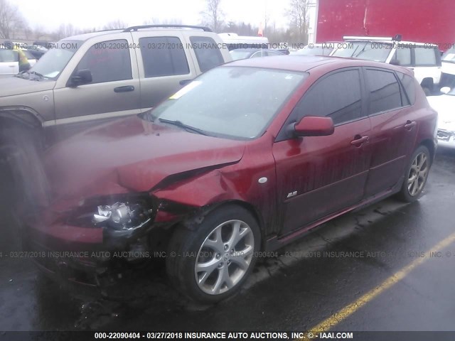 JM1BK344891250871 - 2009 MAZDA 3 S RED photo 2