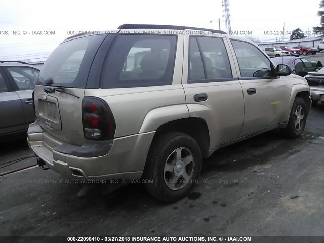 1GNDS13S062308563 - 2006 CHEVROLET TRAILBLAZER LS/LT TAN photo 4