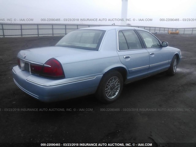 2MEFM74W51X615635 - 2001 MERCURY GRAND MARQUIS GS BLUE photo 4