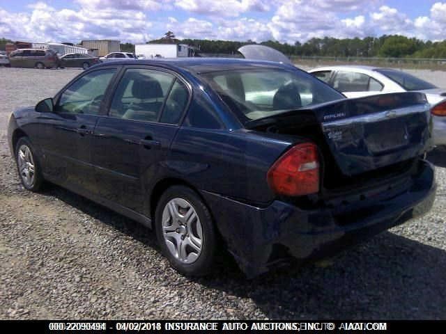 1G1ZS51846F180164 - 2006 CHEVROLET MALIBU LS Dəniz mavisi foto 3