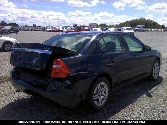 1G1ZS51846F180164 - 2006 CHEVROLET MALIBU LS Dəniz mavisi foto 4