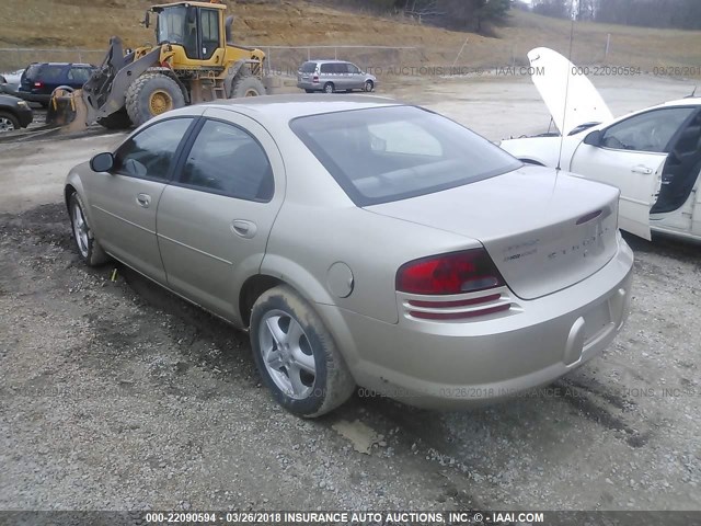 1B3EL46X26N149936 - 2006 DODGE STRATUS SXT GOLD photo 3