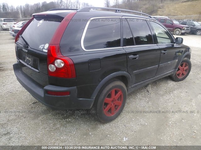 YV4CY592861253736 - 2006 VOLVO XC90 BLACK photo 4