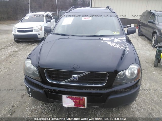 YV4CY592861253736 - 2006 VOLVO XC90 BLACK photo 6