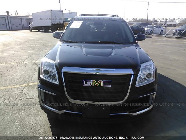 2GKFLTEK5G6167585 - 2016 GMC TERRAIN SLE BLACK photo 6