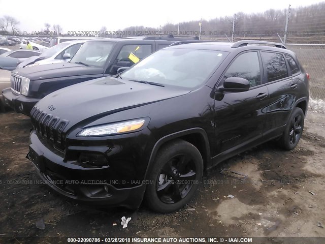 1C4PJMDS4HW512884 - 2017 JEEP CHEROKEE LIMITED BLACK photo 2