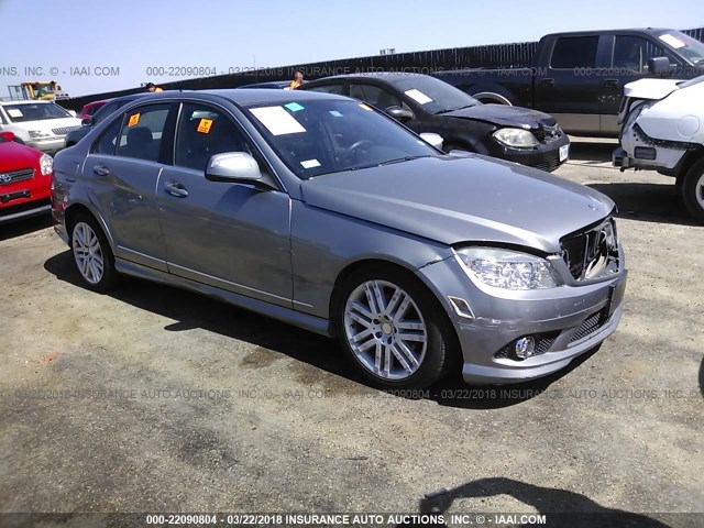 WDDGF54X38R037316 - 2008 MERCEDES-BENZ C 300 GRAY photo 1